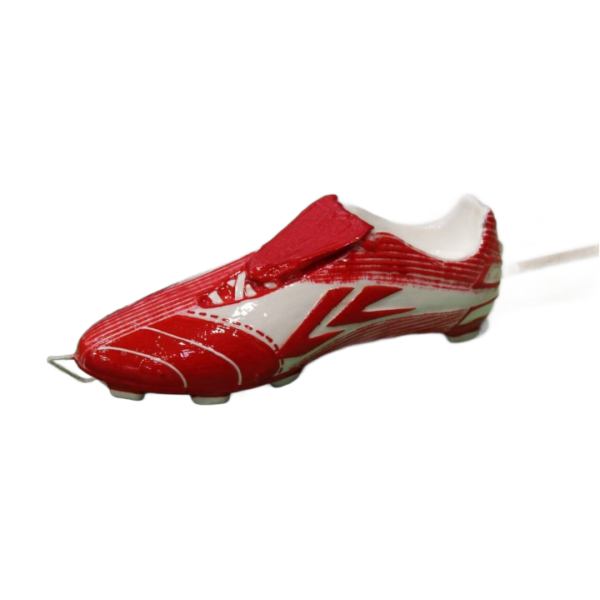 Πασχαλινή Λαμπάδα Με Κόκκινο Παπούτσι Ποδοσφαίρου (003368_3)