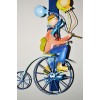 Χειροποίητη Αρωματική Λαμπάδα Με Μπλε Μεταλλικό Κρεμαστό Ποδήλατο (2023159)