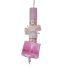 Χειροποίητη Λαμπάδα Με Αρωματικό Σαπούνι πλάκα σε Ροζ χρώμα (2023294)