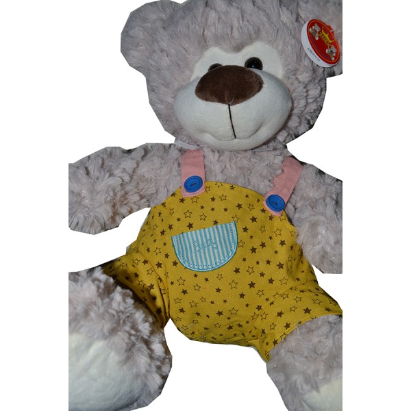 Χειροποίητη Αρωματική Λαμπάδα Με Λούτρινο Bear με Σαλοπέτα 42cm (2024060)