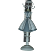 Χειροποίητη Αρωματική Λαμπάδα Με Σχέδιο Κούκλα Μπιζουτιέρα Γκρι (2024086)