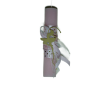 Χειροποίητη Αρωματική Λαμπάδα με Ορειχάλκινο Διακοσμητικό Μπαλαρίνα 12cm (2024145)