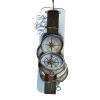 Χειροποίητη Αρωματική Λαμπάδα Πυξίδα Εποχής Με Ξύλινη Βάση που κρεμιέται ως διακοσμητικό Καδράκι (2024240)
