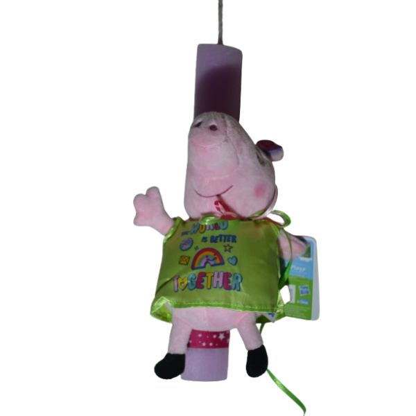 Χειροποίητη Αρωματική Λαμπάδα Με Λούτρινο Γουρουνάκι Πράσινο (2026028) Χειροποίητη Αρωματική Λαμπάδα Με Λούτρινο Γουρουνάκι Πράσινο (2026028)