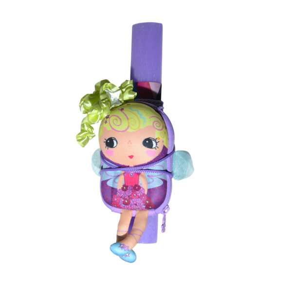 Χειροποίητη Αρωματική Λαμπάδα Τσαντάκι Μωβ (2026032)