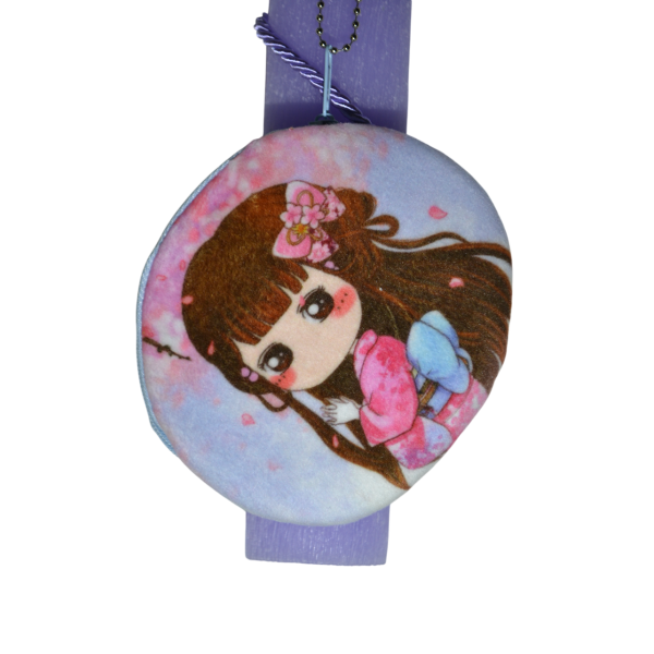 Χειροποίητη Αρωματική Λαμπάδα με Μωβ πορτοφολάκι (2026035)