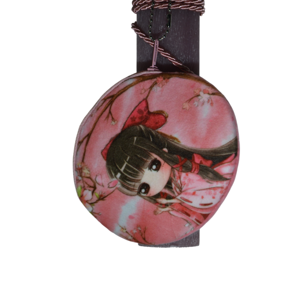 Χειροποίητη Αρωματική Λαμπάδα με Φούξια πορτοφολάκι (2026037)