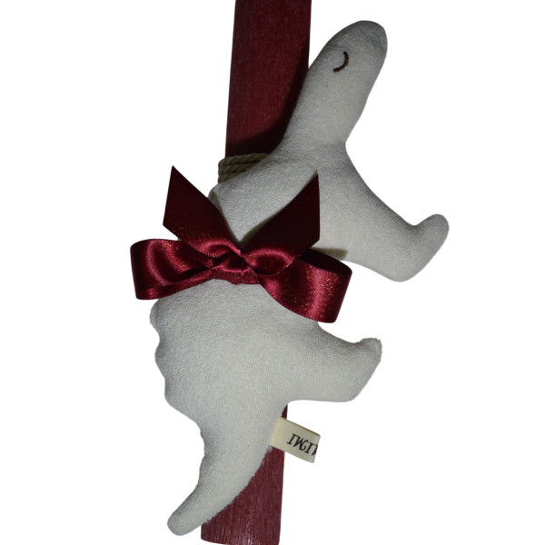 Χειροποίητη Αρωματική Λαμπάδα Λούτρινο Dino white 20cm (2026040) Χειροποίητη Αρωματική Λαμπάδα Λούτρινο Dino white 20cm (2026040)