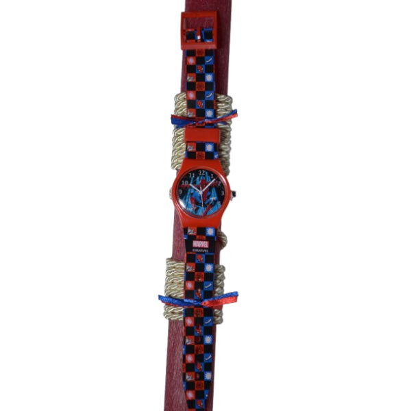 Χειροποίητη Αρωματική Λαμπάδα Με Παιδικό Ρολόι Αράχνη Ηρωα (2026088)