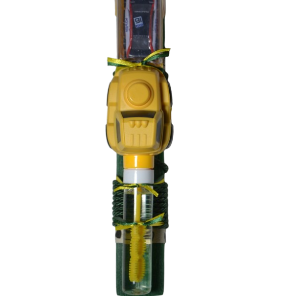 Χειροποίητη Αρωματική Λαμπάδα Με Σαπουνόφουσκα και Εκτοξευτήρας Αυτοκινήτου Κίτρινο (2026096)