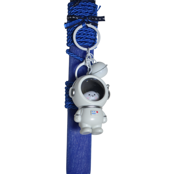 Χειροποίητη Αρωματική Λαμπάδα με Μπρελόκ Αστροναύτης (2026115)