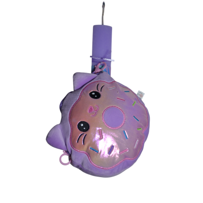 Χειροποίητη Αρωματική Λαμπάδα Τσαντάκι Μωβ (2026116)