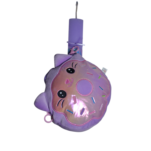 Χειροποίητη Αρωματική Λαμπάδα Τσαντάκι Μωβ (2026116)