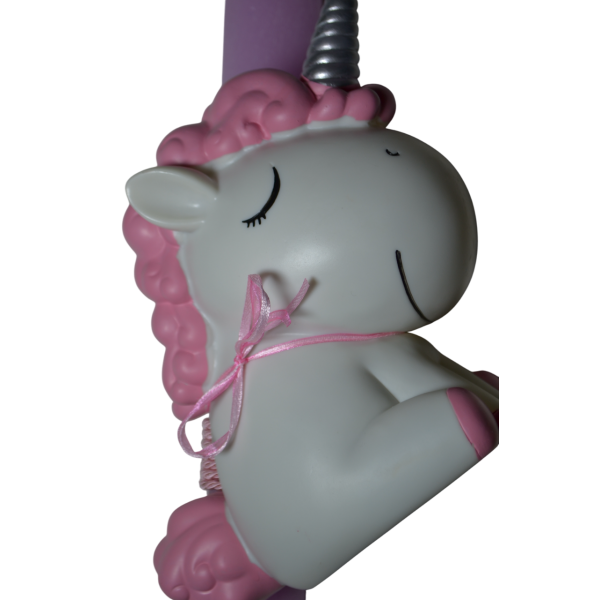 Χειροποίητη Αρωματική Λαμπάδα Με Κουμπαρά unicorn Pink (2026124)