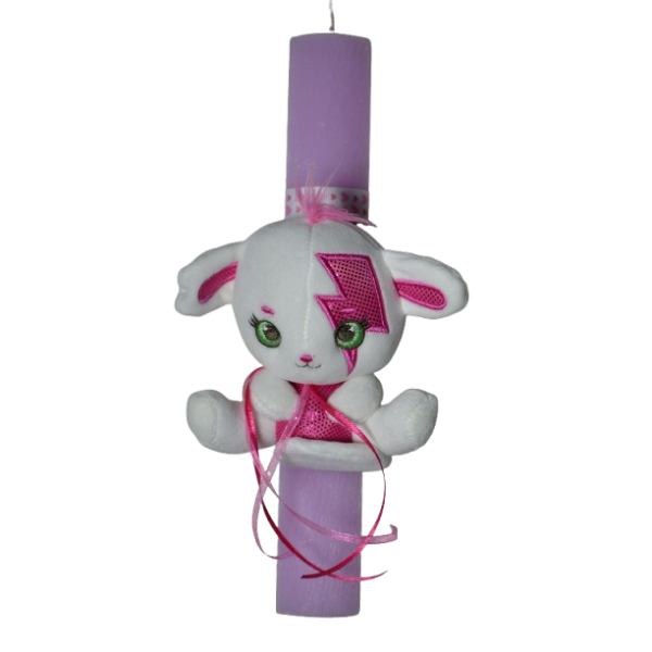 Χειροποίητη Αρωματική Λαμπάδα Με Λούτρινο Λευκό (2026133)