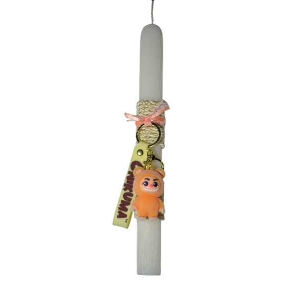 Χειροποίητη Αρωματική Λαμπάδα με Μπρελόκ onikuma orange (2026136)