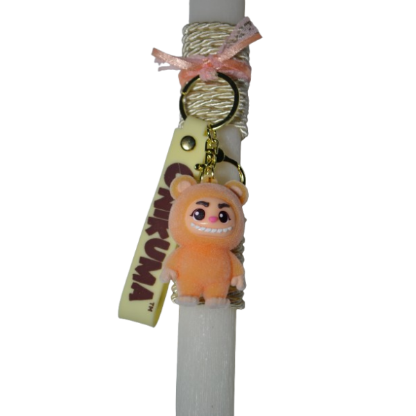 Χειροποίητη Αρωματική Λαμπάδα με Μπρελόκ onikuma orange (2026136)