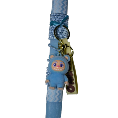 Χειροποίητη Αρωματική Λαμπάδα με Μπρελόκ onikuma Μπλε (2026138)