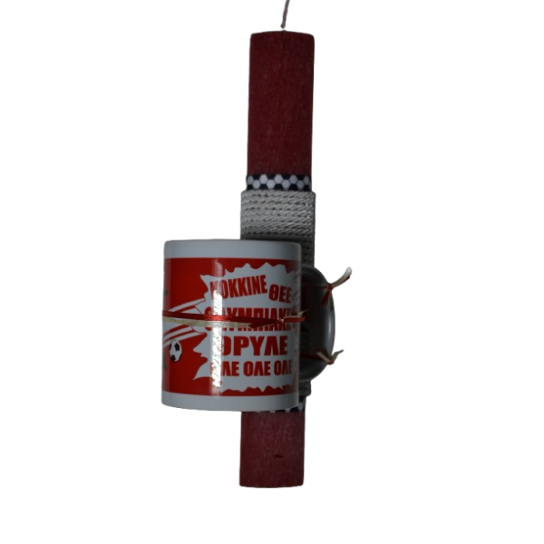 Χειροποίητη Αρωματική Λαμπάδα Με Κόκκινη Κούπα (2026143)