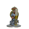 Χειροποίητη Αρωματική Λαμπάδα Με τον Mbappe  σε ξύλινη Διακοσμητική Βάση (2026149)