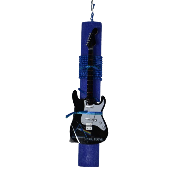 Χειροποίητη Αρωματική Λαμπάδα Με Διακοσμητική Κιθάρα Pink Floyd (2026168)