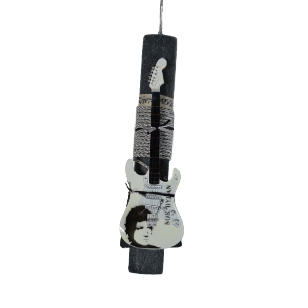 Χειροποίητη Αρωματική Λαμπάδα Με Διακοσμητική Κιθάρα Bob Dylan (2026169)