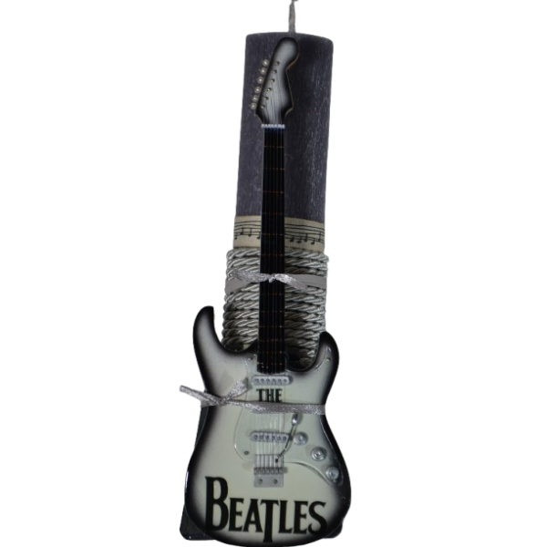 Χειροποίητη Αρωματική Λαμπάδα Με Διακοσμητική Κιθάρα Beatles (2026172)