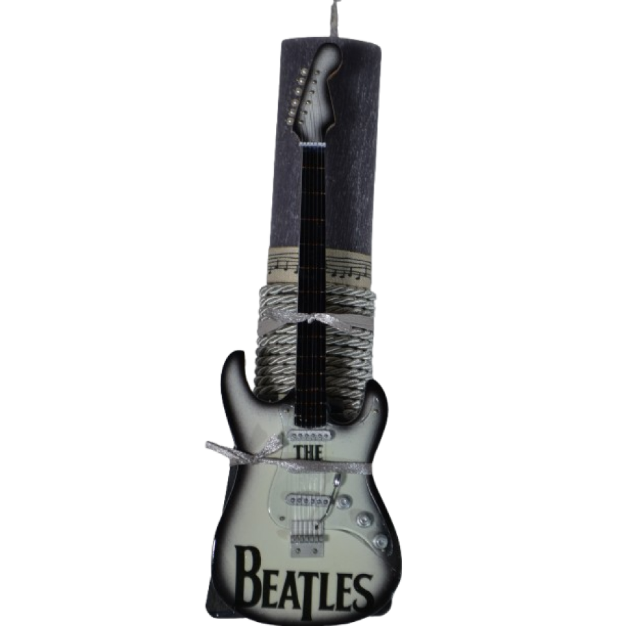 Χειροποίητη Αρωματική Λαμπάδα Με Διακοσμητική Κιθάρα Beatles (2026172)