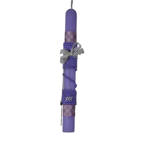 Χειροποίητη Αρωματική Λαμπάδα Κολιέ με φύλλο στοιχείο (2026191)