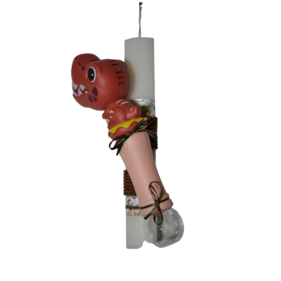 Χειροποίητη Αρωματική Λαμπάδα Με Σαπουνόφουσκα Δεινόσαυρο (2026222)