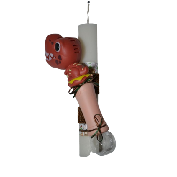 Χειροποίητη Αρωματική Λαμπάδα Με Σαπουνόφουσκα Δεινόσαυρο (2026222)