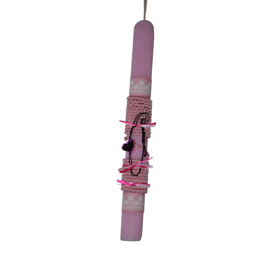 Χειροποίητη Αρωματική Λαμπάδα βραχιόλι με Καρδούλα Στοιχείο (2026264)