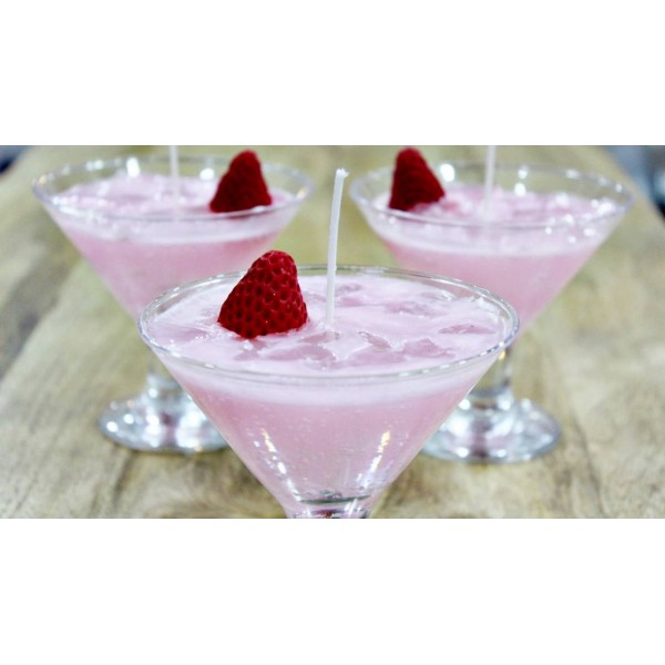 Λαμπάδα Κοκτειλ Paloma Strawberry 10,7 x 9,9cm (άρωμα φράουλα) (003936)