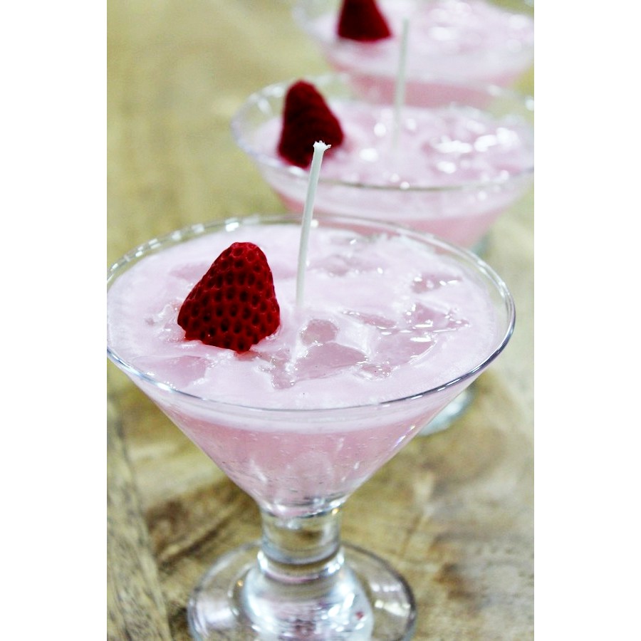 Λαμπάδα Κοκτειλ Paloma Strawberry 10,7 x 9,9cm (άρωμα φράουλα) (003936)