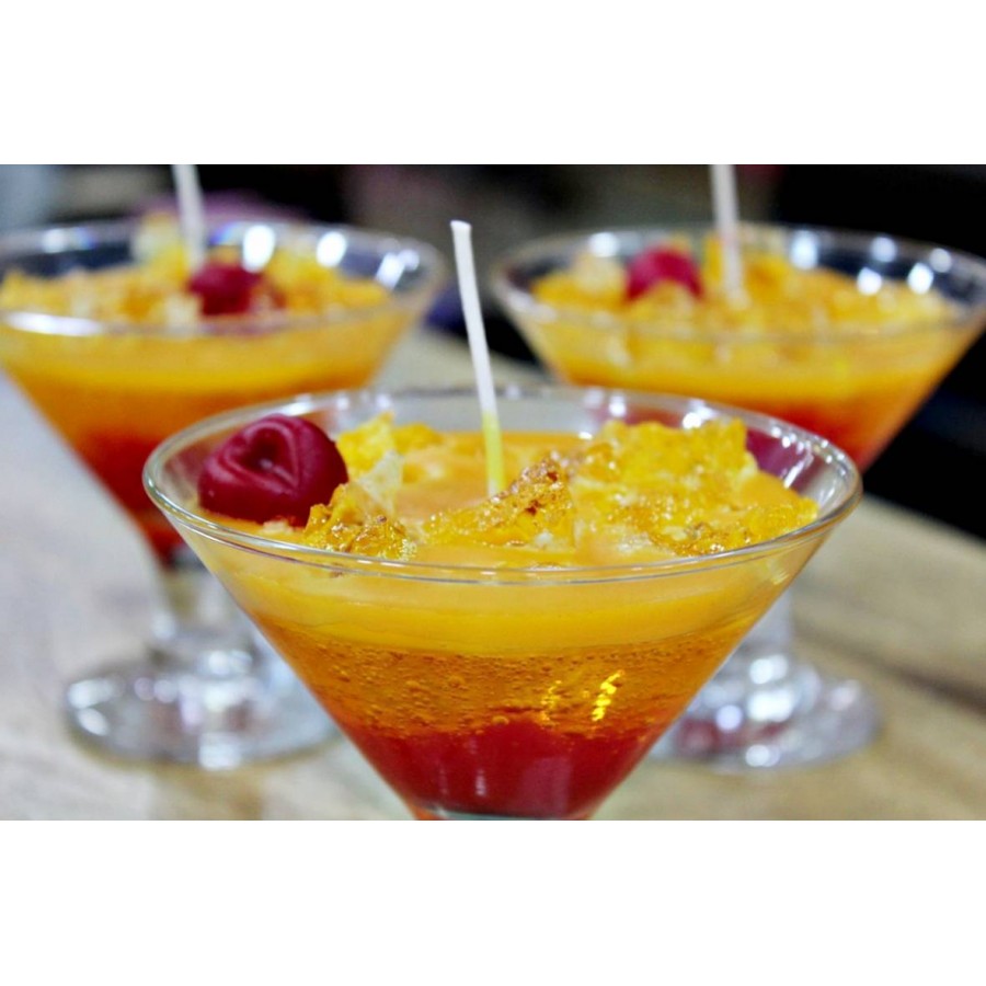 Λαμπάδα Tequila Sunrise 10,7 x 9,9cm (άρωμα exotic mango) (003937)