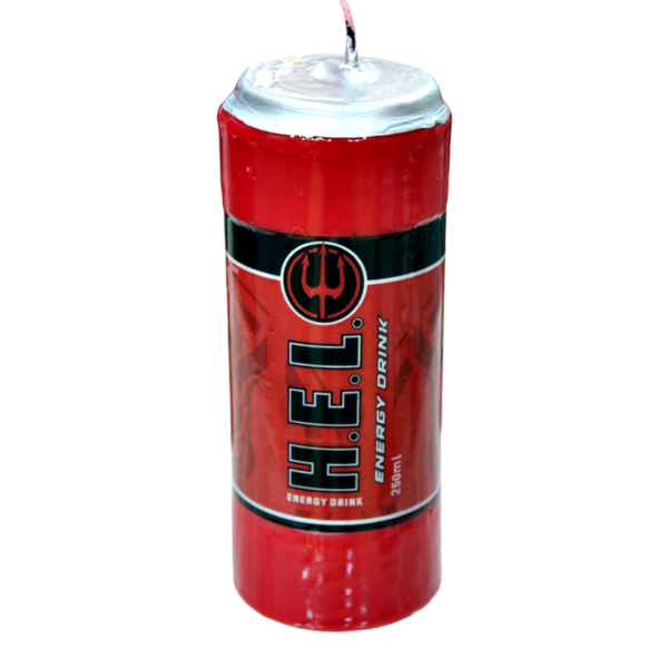 Χειροποίητη Πασχαλινή Λαμπάδα Ενεργειακό Ποτό Κόκκινο 16 x 6,5cm (004125)