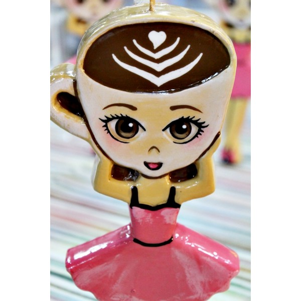 Πασχαλινή λαμπάδα Πλακέτα Brainrot Μπαλαρίνα Καπουτσινα 23,5 x 9,2cm (001602)