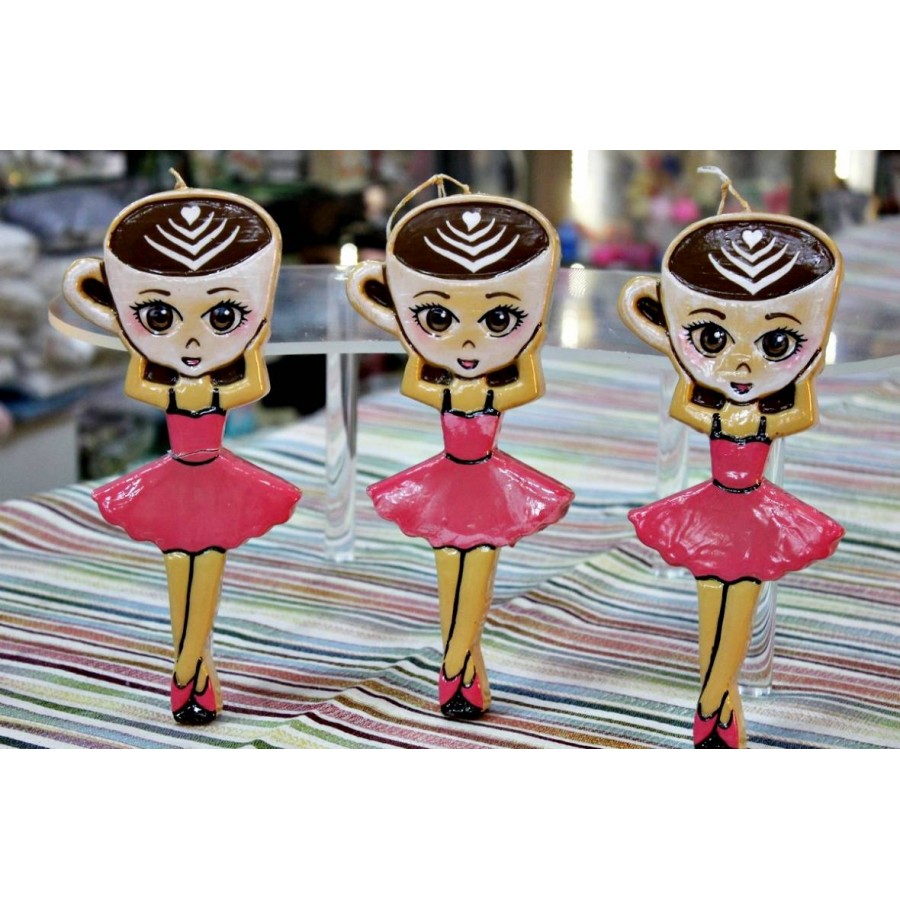 Πασχαλινή λαμπάδα Πλακέτα Brainrot Μπαλαρίνα Καπουτσινα 23,5 x 9,2cm (001602)