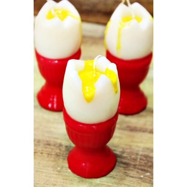 Λαμπάδα Αυγό Με Βάση (002572)