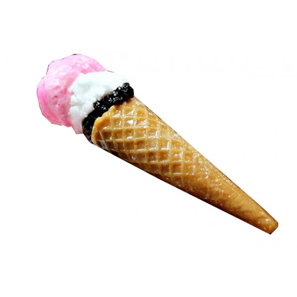 Χειροποίητη Λαμπάδα παγωτό χωνάκι με 3 γεύσεις (000540)